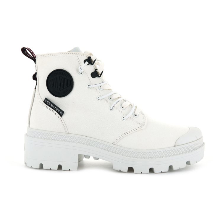 Bottes Palladium Pallabase Metro Femme Blanche | FR ANY915Q